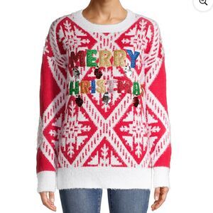 Furry Christmas Sweater from Holiday Time XL